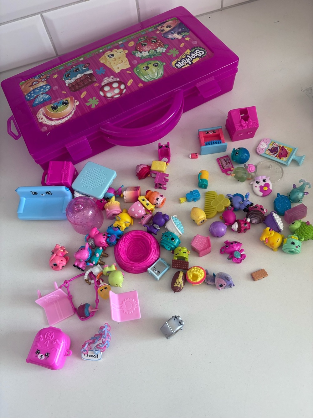 Shopkins lot with container